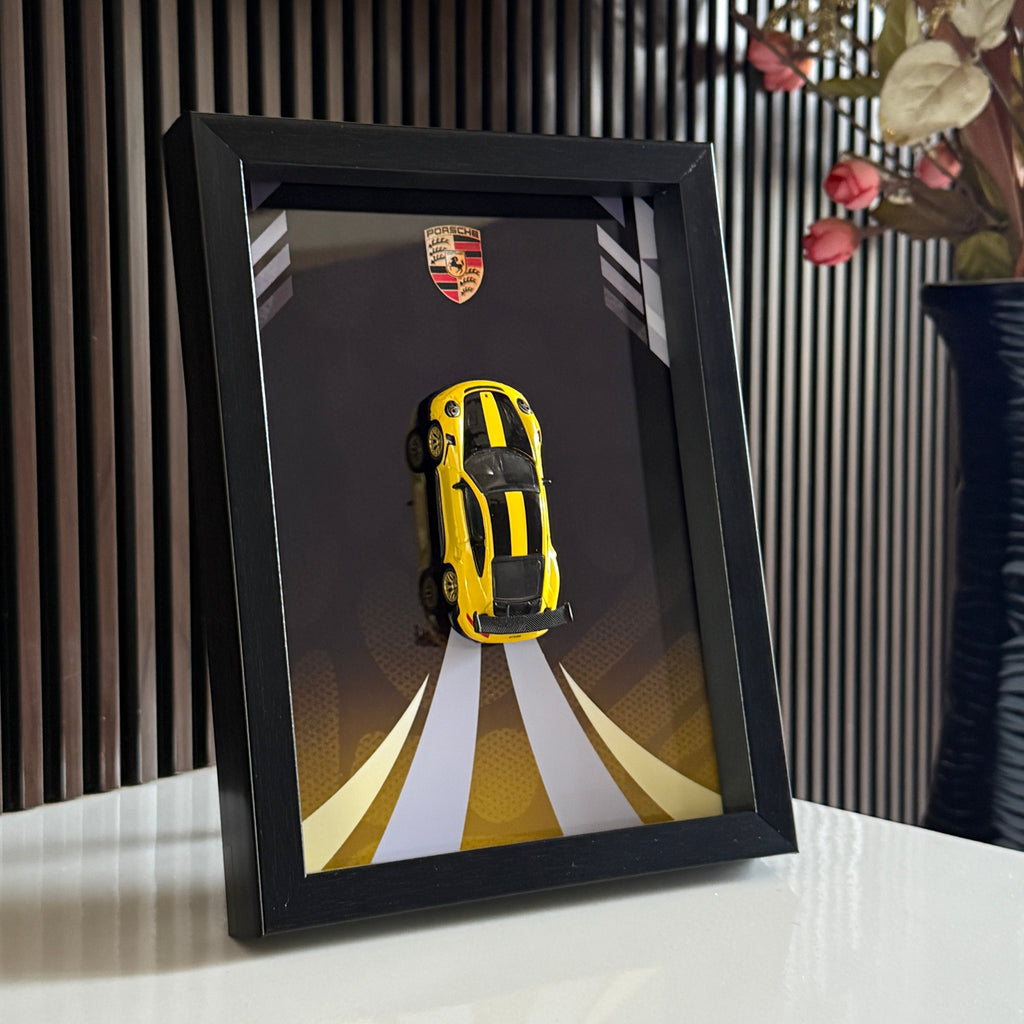 Porsche 911 Gt2 Rs Yellow 3D Frame