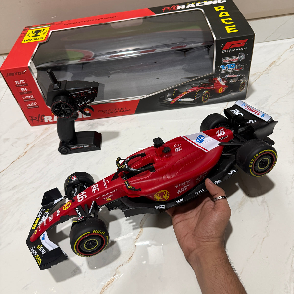1:10 Scale Ferrari F1 RC Car 2.4GHz High Speed 15KM/H Remote Control Racing Car
