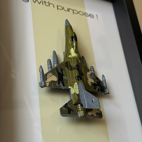 Aircraft 3D Model Frame (Green)