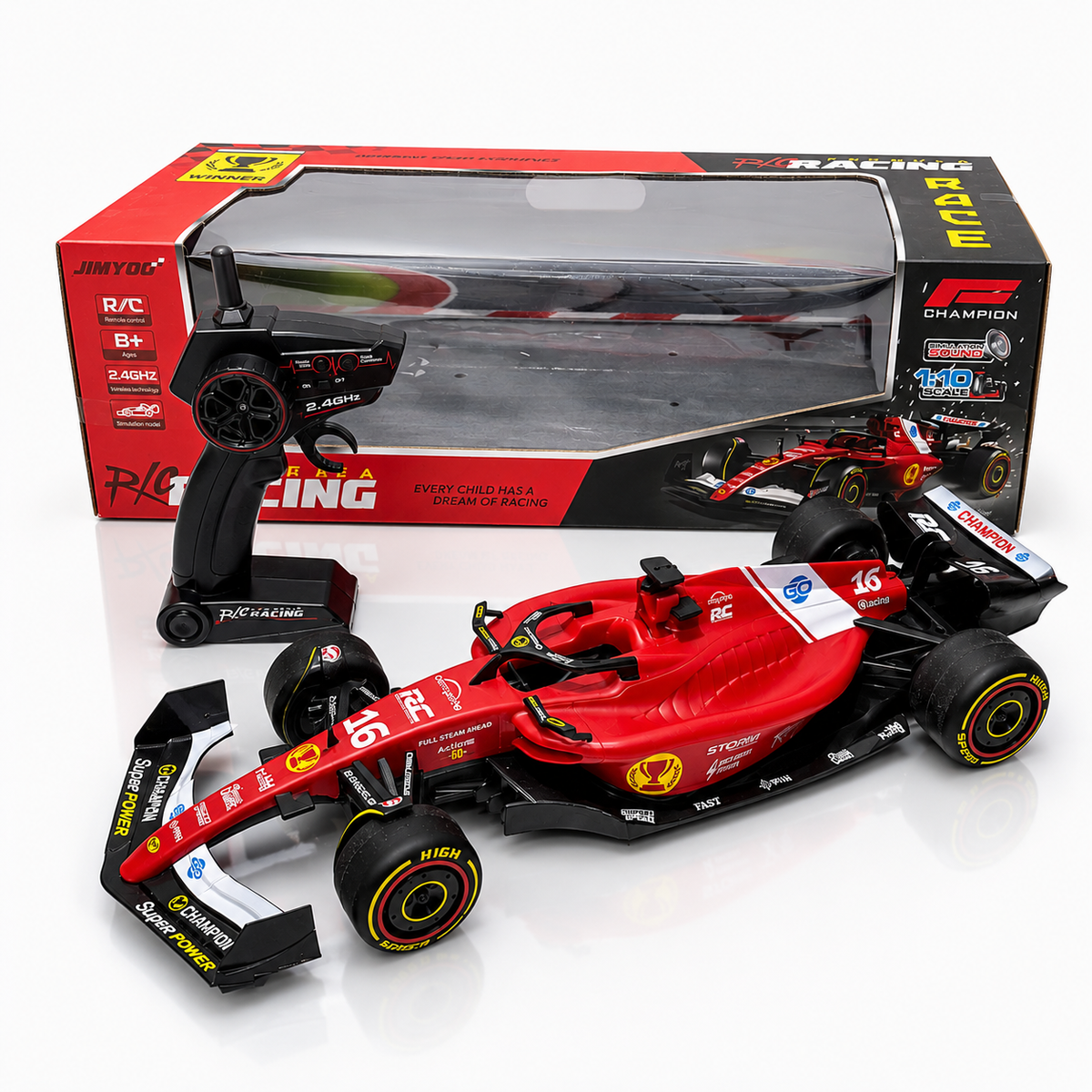 1:10 Scale Ferrari F1 RC Car 2.4GHz High Speed 15KM/H Remote Control Racing Car