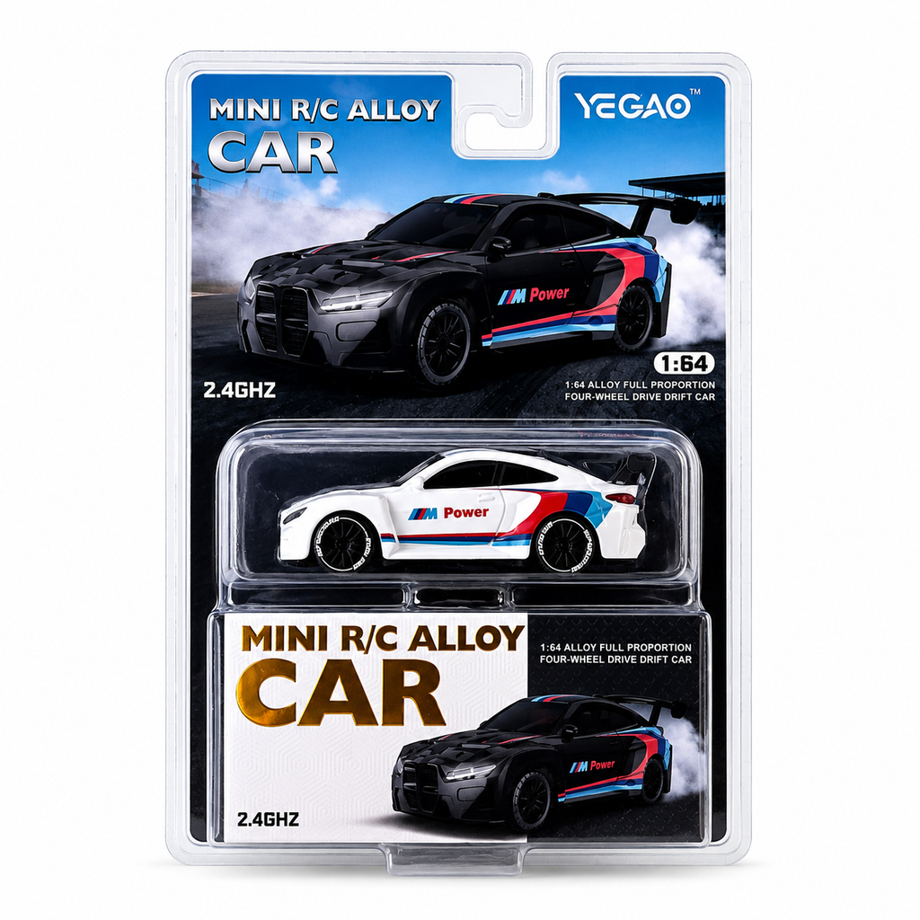 BMW M4 GT3 Mini RC Alloy Drift Car 1:64 Scale