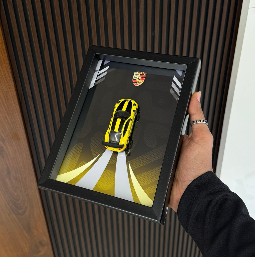Porsche 911 Gt2 Rs Yellow 3D Frame