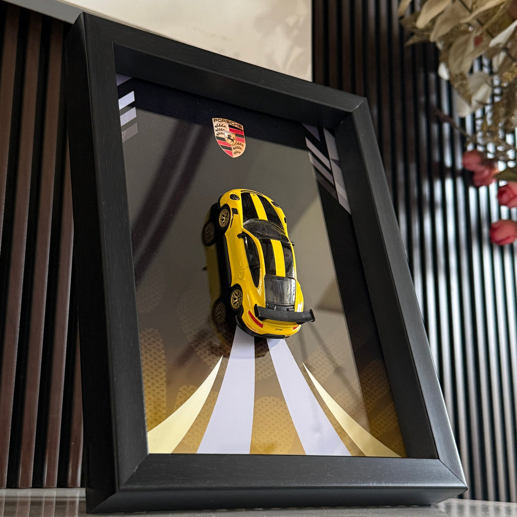 Porsche 911 Gt2 Rs Yellow 3D Frame