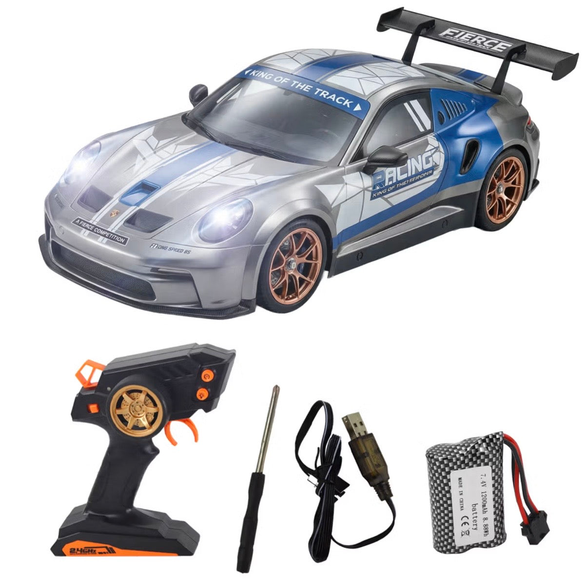 Porsche 1:10 Scale High-Speed RC Racing Car