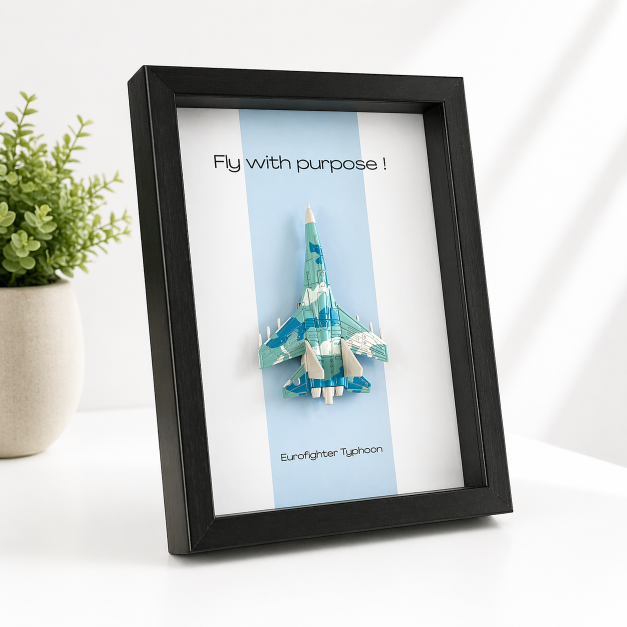 Aircraft 3D Model Frame (Blue)