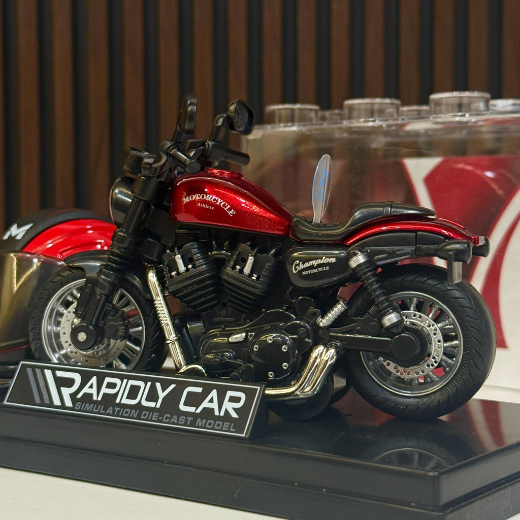 Harley Davidson 1:14 Scale model with helmet