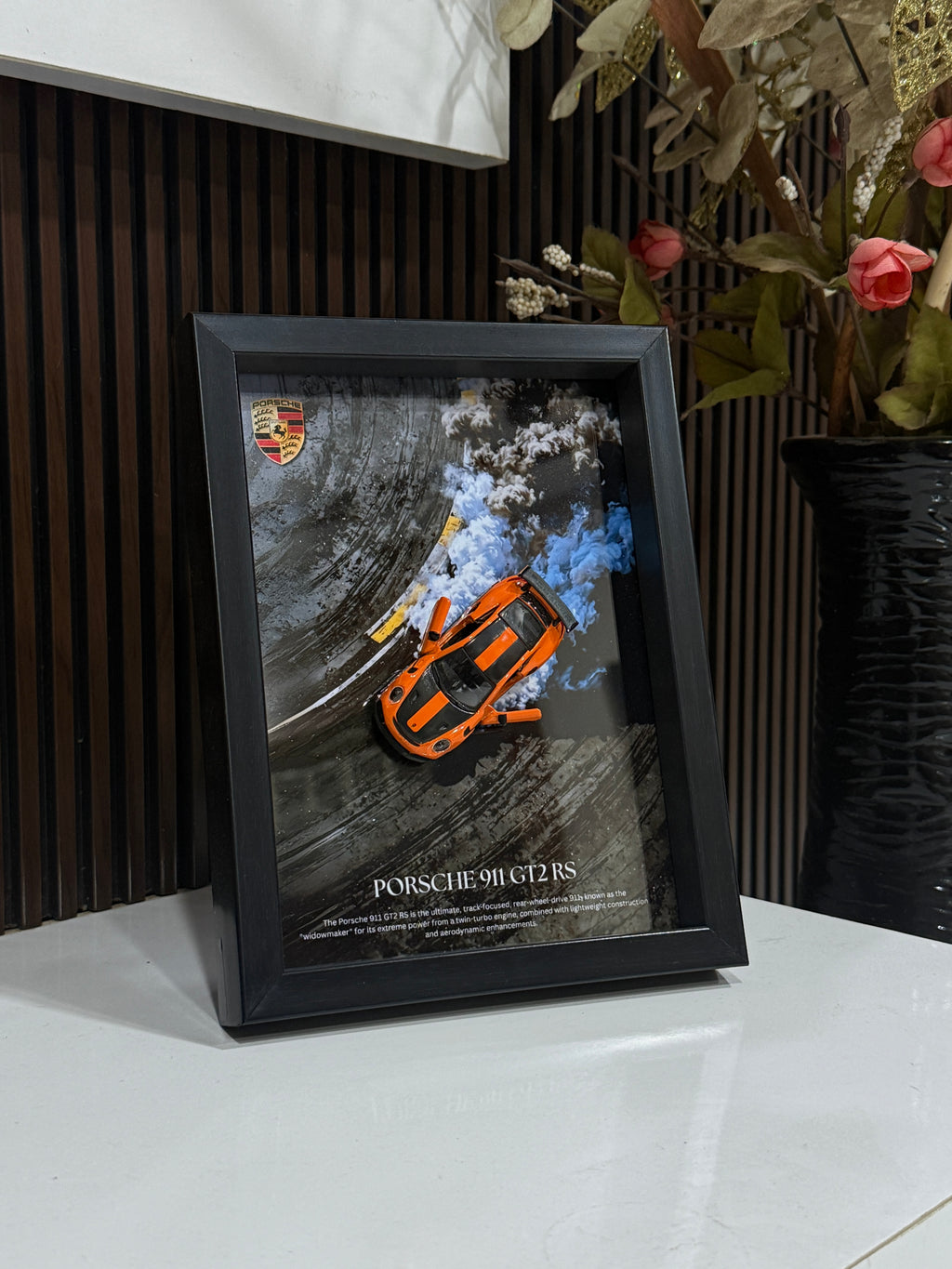 Porsche 911 gt2 Rs 3D Frame (Orange)