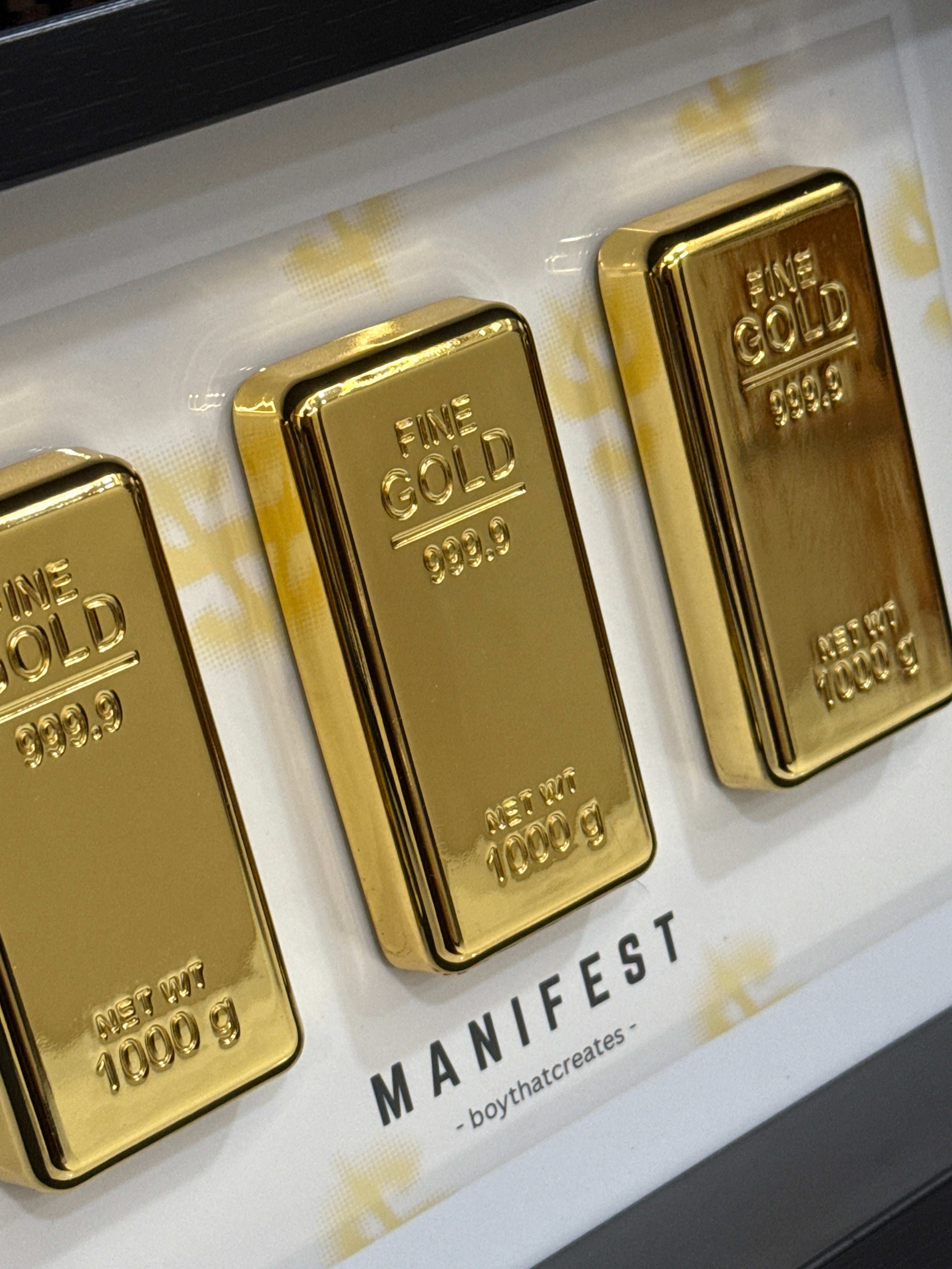 Gold Manifestation 3D Frame