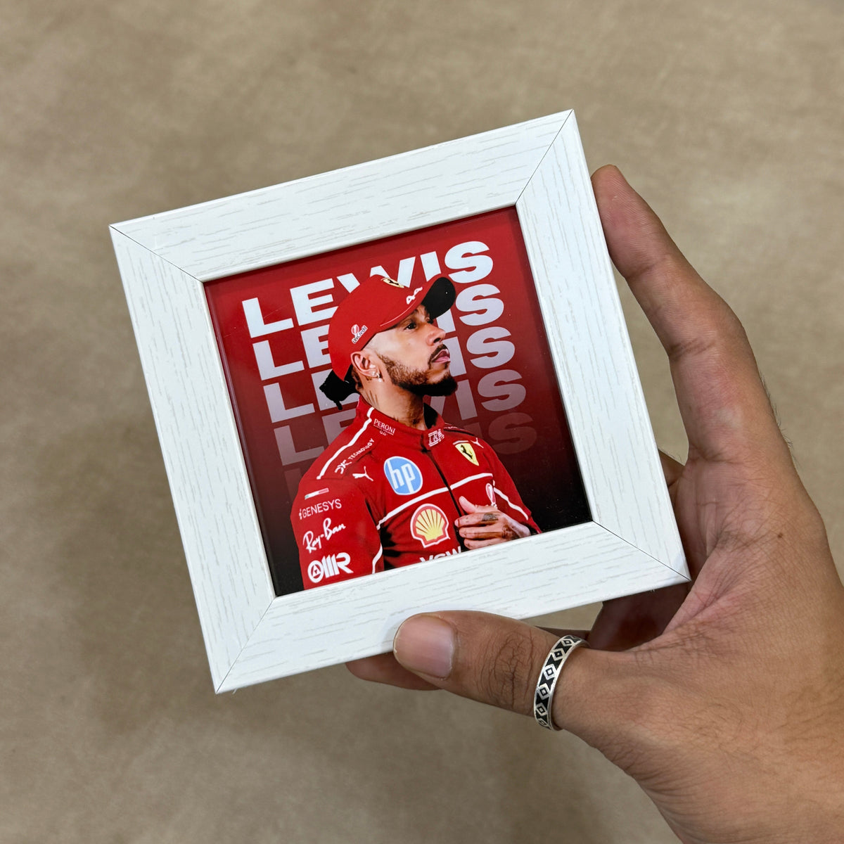 Lewis Hamilton Ferrari F1 Frame