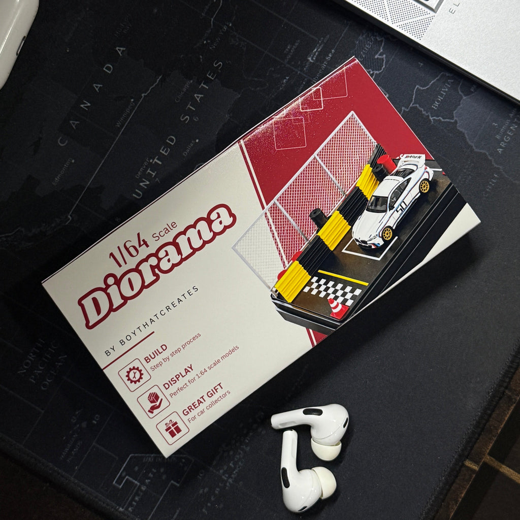Car Diorama Display for 1:64 Scale Model