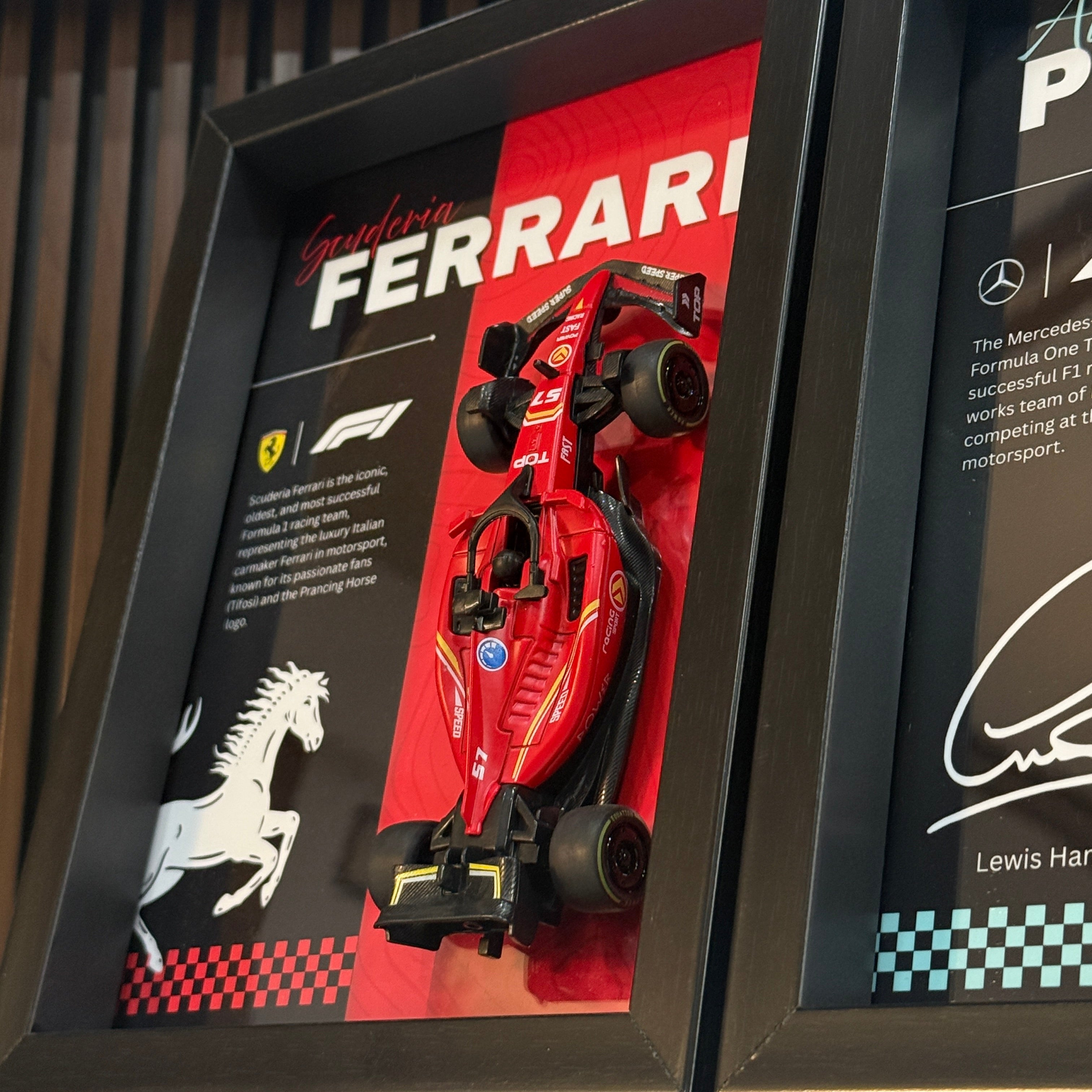 F1 3D Frames Combo ( Ferrari Frame + Mercedes Amg Frame )