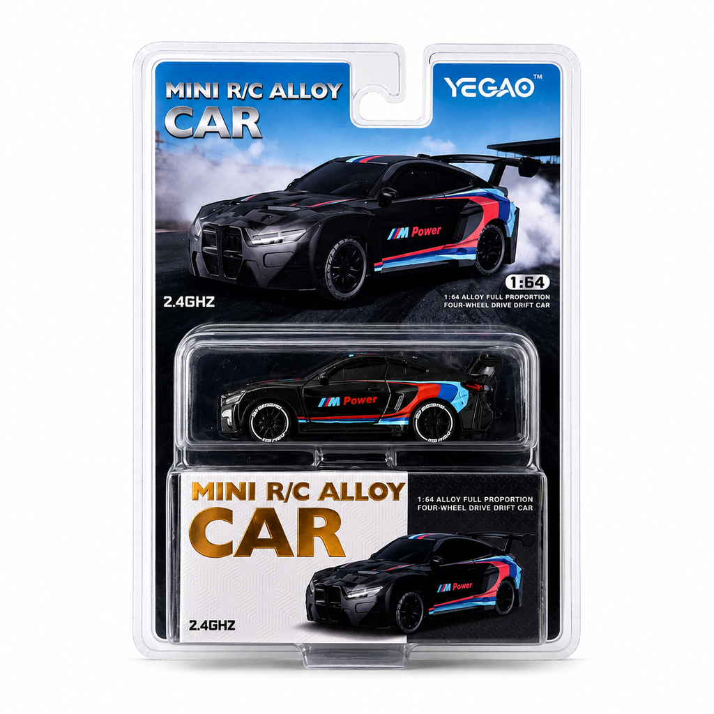 BMW M4 GT3 Mini RC Alloy Drift Car 1:64 Scale