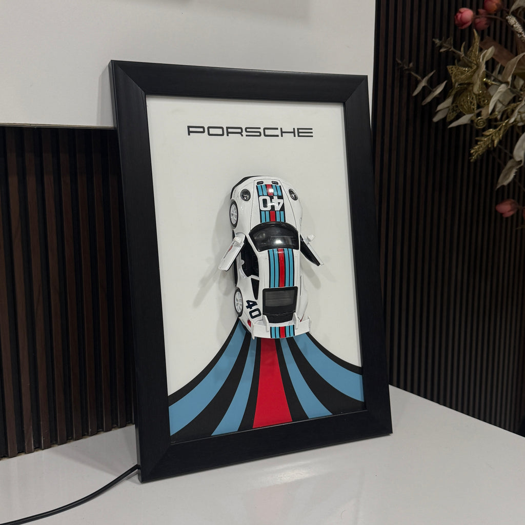 Porsche 911 GT3 3D Led Car Frame