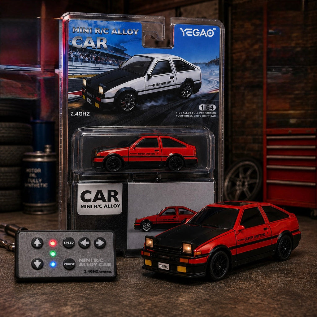 Toyota AE86 Sprinter RC Alloy Drift Car 1:64 Scale
