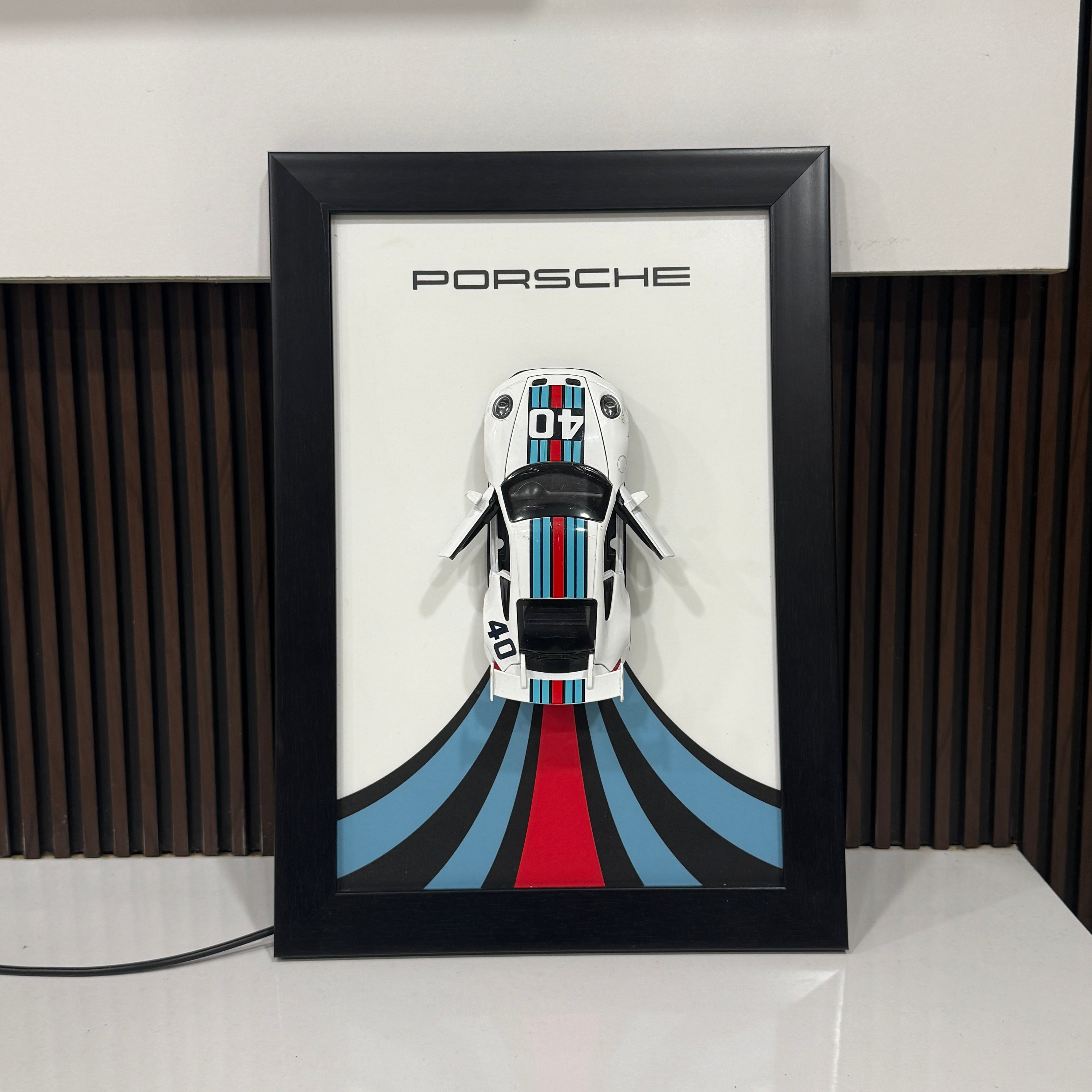 Porsche 911 GT3 3D Led Car Frame