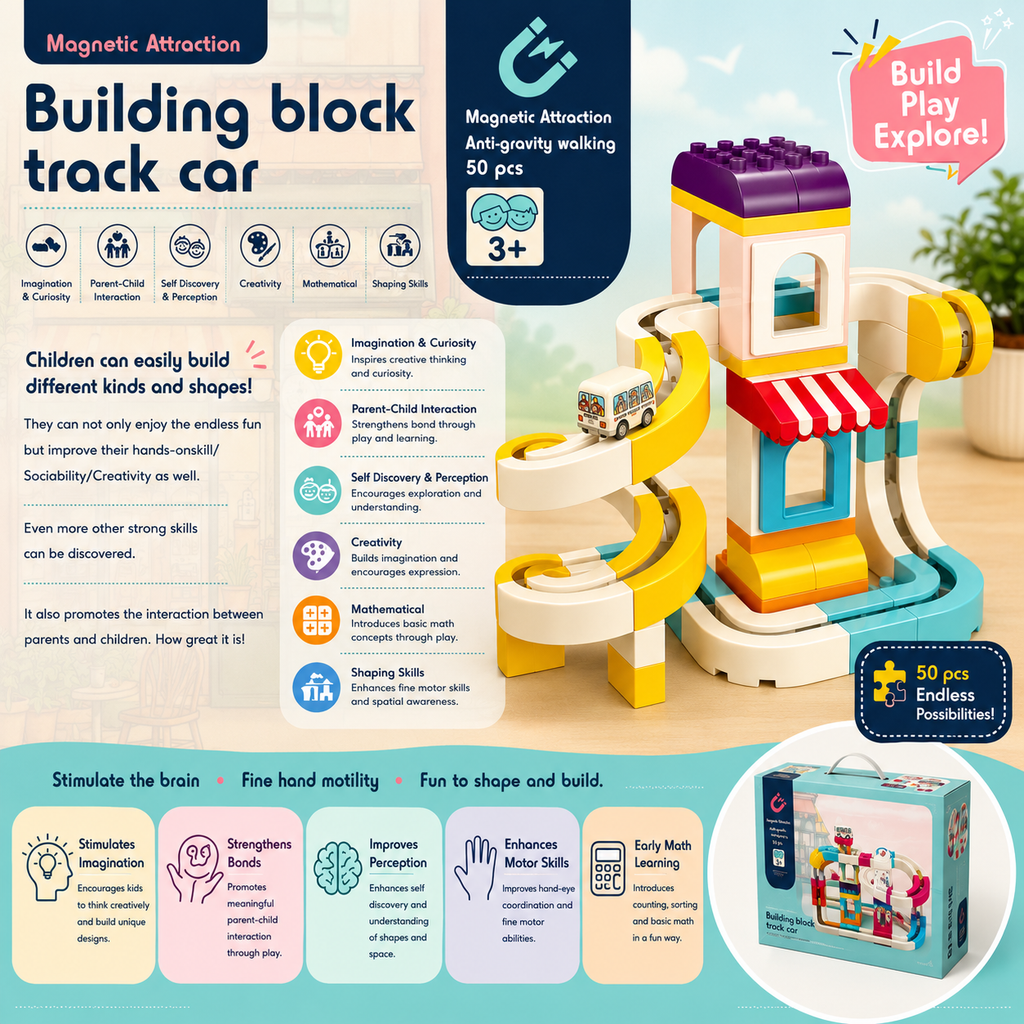 Building block track Car (50 pcs)