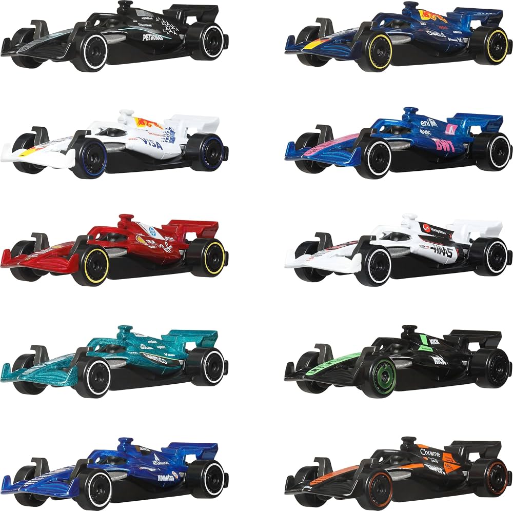 Hotwheels Formula 1 pack of 10