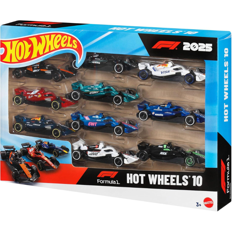 Hotwheels Formula 1 pack of 10