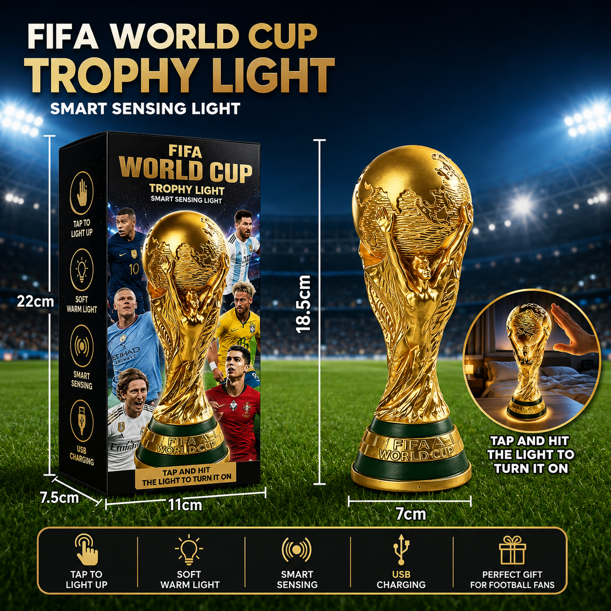 Fifa WorldCup Trophy Lamp
