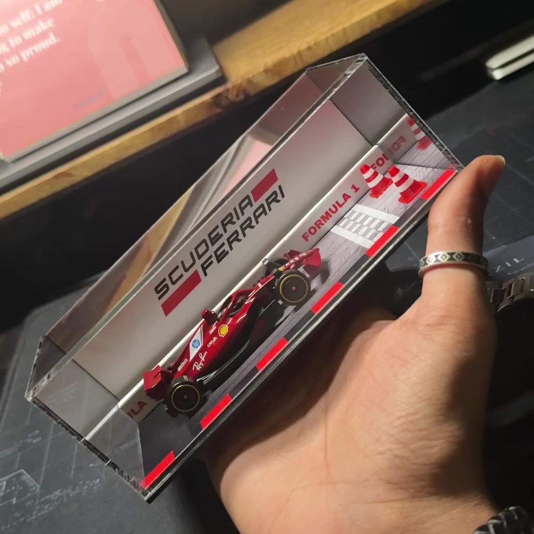Ferrari F1 Acrylic Diorama Showpiece